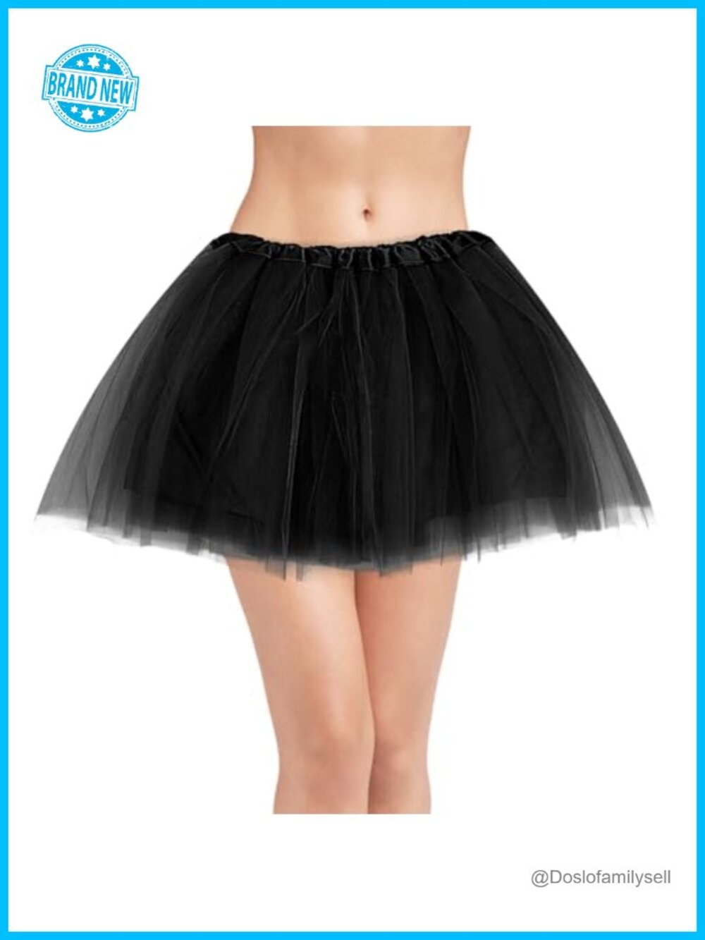 Tulle Skirt 3-Layer Ballet Tutu Rave Costume Party